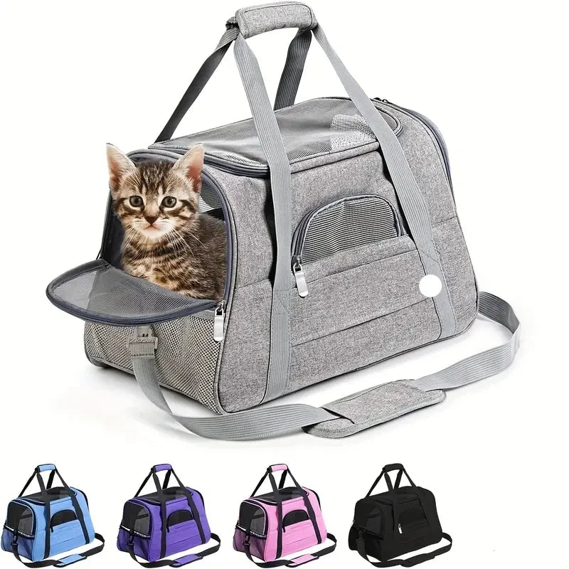 Soft Pet Carrier – Large & Medium Cats, Puppies, and Dogs