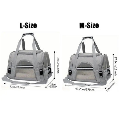 Soft Pet Carrier – Large & Medium Cats, Puppies, and Dogs