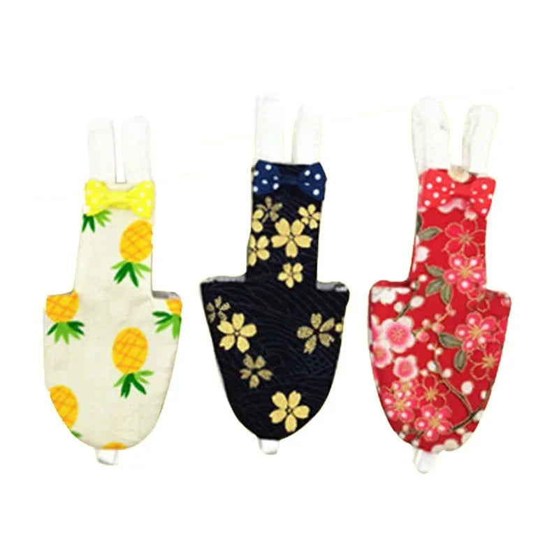 Parrot Diaper with Bowtie – Colorful, Washable Flight Suit for Birds