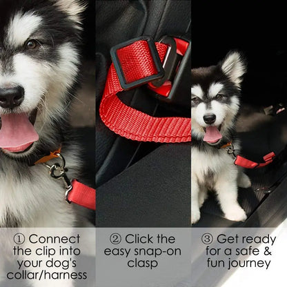 Pet Dog & Cat Car Seat Belt Safety Harness – Travel Accessory